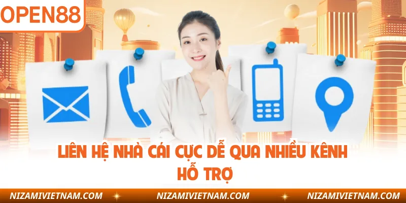Liên hệ nhà cái cực dễ qua nhiều kênh hỗ trợ